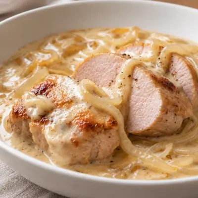 Médaillons de porc à la crème faciles