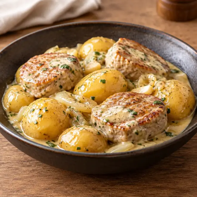 Médaillons de porc recette facile à la crème