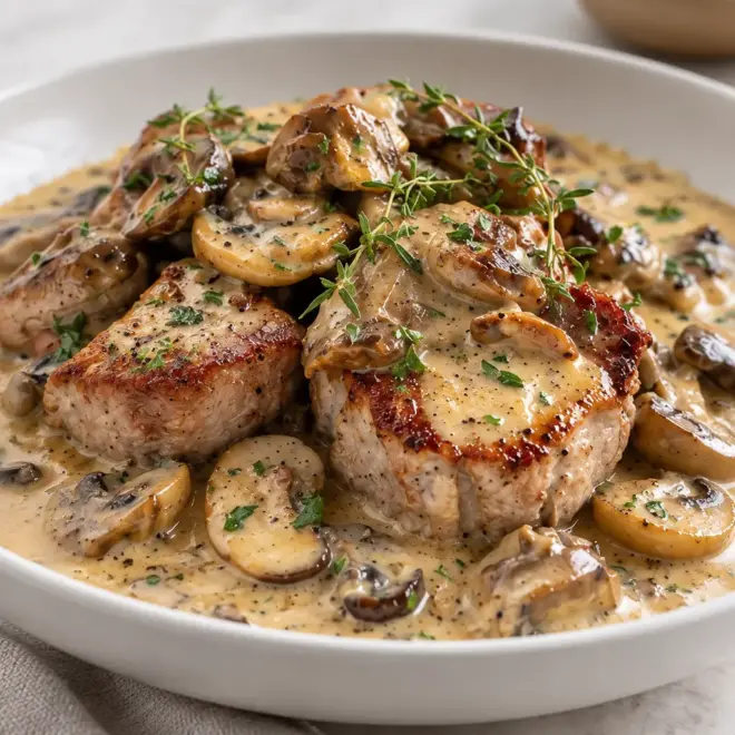 Médaillons de porc recette à la crème