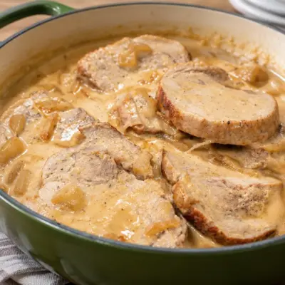 Médaillons de porc recette sauce crémeuse