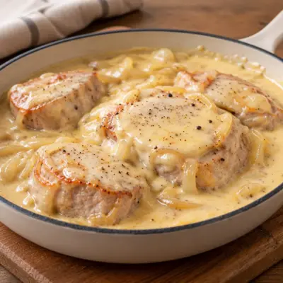 Médaillons de porc sauce au maroilles facile