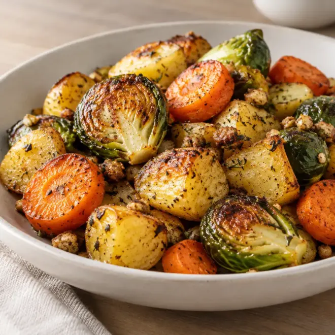 Mélange de légumes rôtis facile au four
