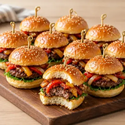 Mini burgers apéritif faciles et moelleux