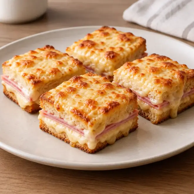 Mini-croque-monsieur recette facile et gratinée