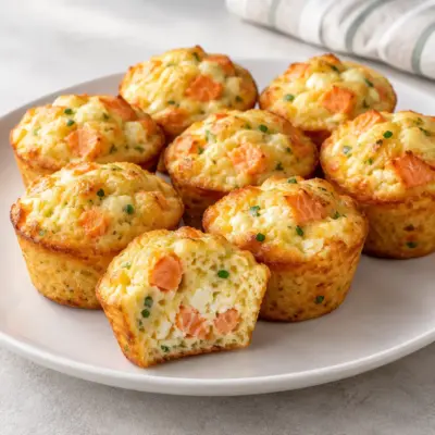 Mini-muffins au saumon faciles et moelleux