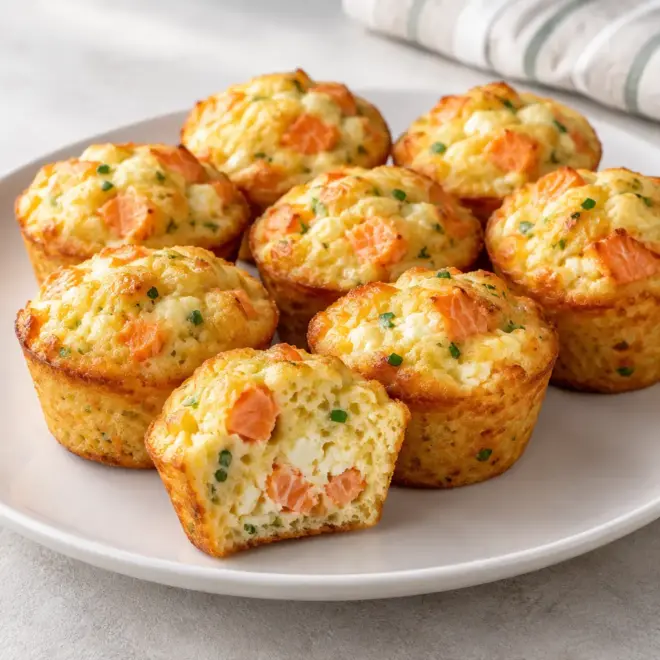 Mini-muffins au saumon faciles et moelleux