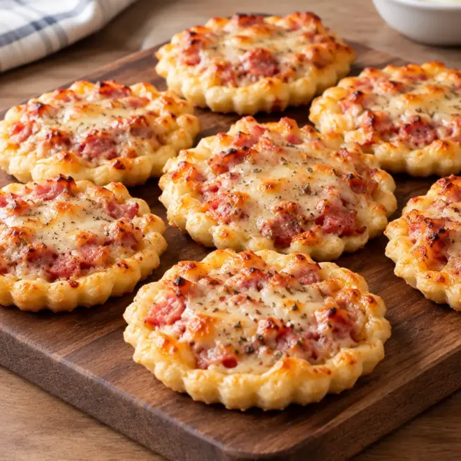 Mini-tartelettes salées à la viande et au fromage