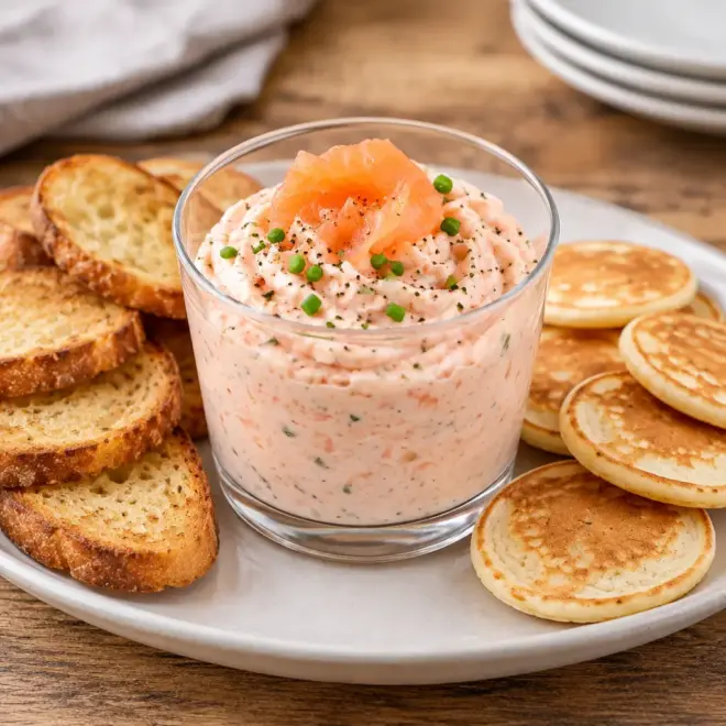 Mousse de saumon facile en verrines