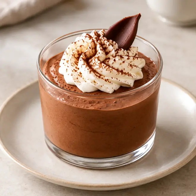 Mousse liégeoise au chocolat facile en verrines