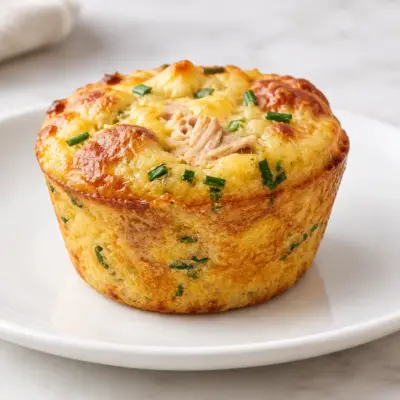 Muffin salé au thon et au fromage facile