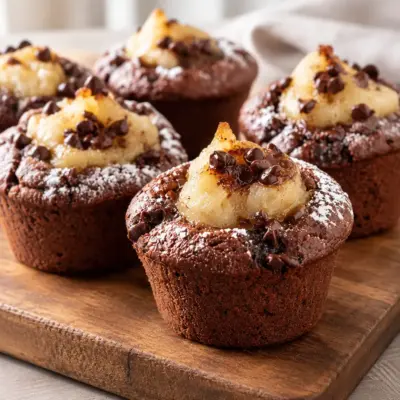 Muffins au chocolat et à la poire faciles