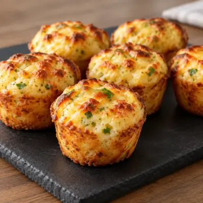 Muffins au fromage : recette aux pommes de terre