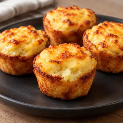 Muffins de pommes de terre, faciles et gratinés