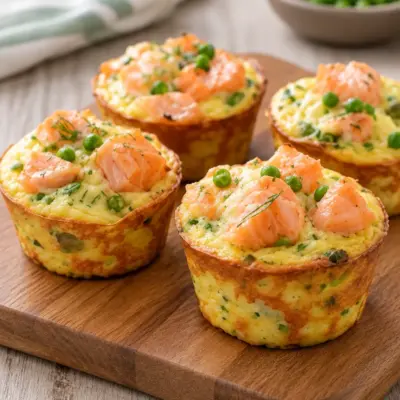 Muffins salés au saumon faciles et moelleux