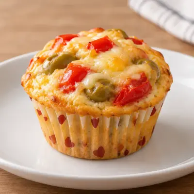 Muffins salés recette aux olives et au fromage