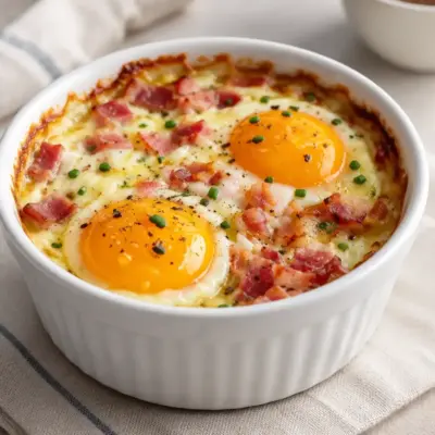 Œufs cocotte recette facile au gruyère