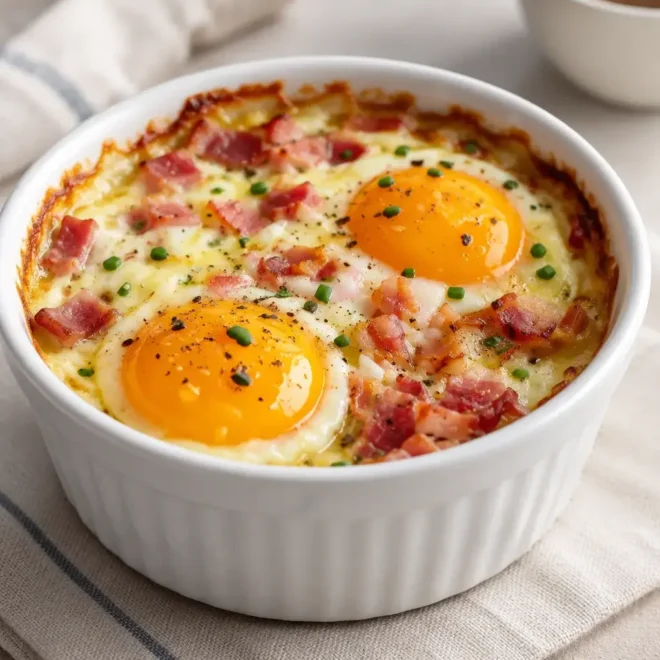 Œufs cocotte recette facile au gruyère