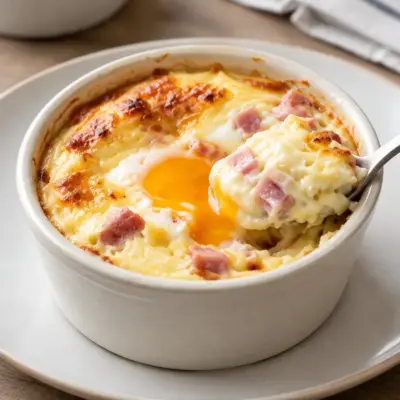 Œufs cocotte recette facile au jambon