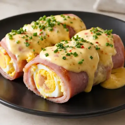 Œufs enroulés de jambon, recette hollandaise