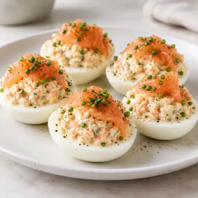 Œufs mimosa au saumon fumé faciles et frais