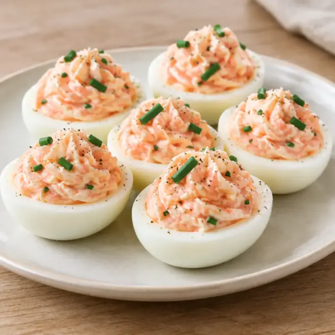 Œufs mimosa au saumon fumé faciles