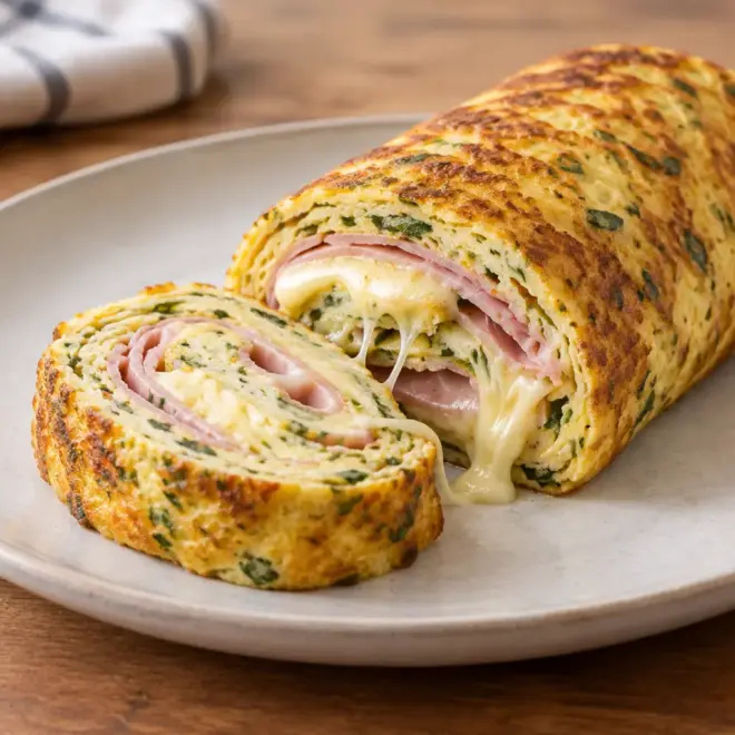 Omelette roulée recette facile et fondante