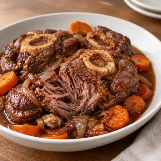 Osso buco de bœuf recette fondante et familiale