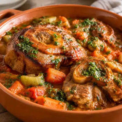 Recette osso buco fondant au veau