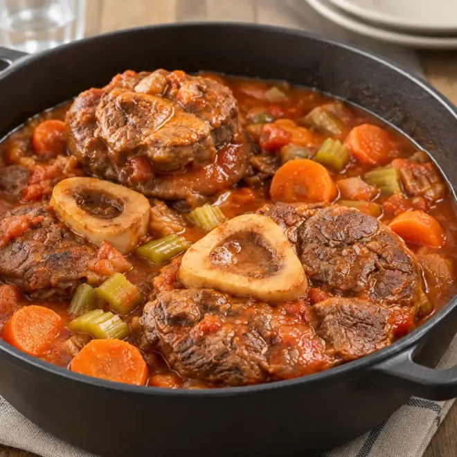 Recette osso buco mijoté en cocotte