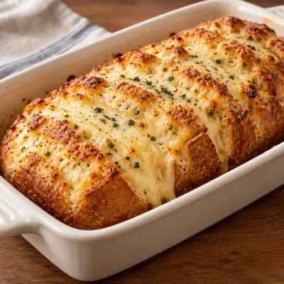 Pain à l’ail gratiné au fromage facile