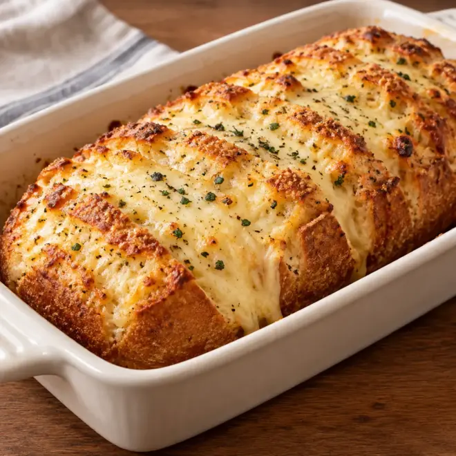 Pain à l’ail gratiné au fromage facile
