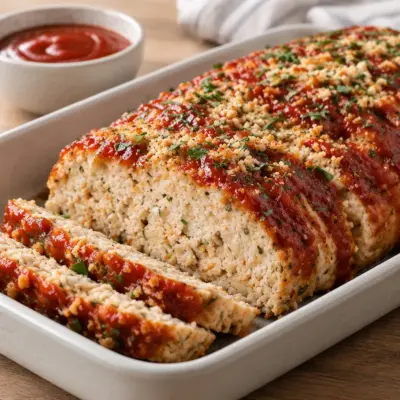 Pain de viande de poulet facile et glacé