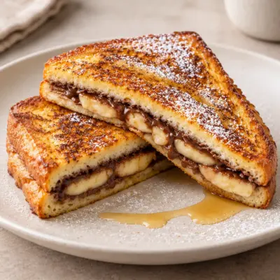 Pain perdu banane chocolat facile et fondant