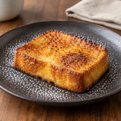 Pain perdu recette façon crème brûlée