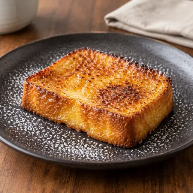 Pain perdu recette façon crème brûlée