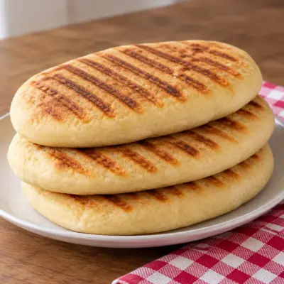 Pain plat grillé facile et moelleux