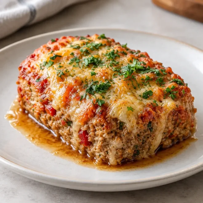 Pains de viande de poulet faciles au parmesan