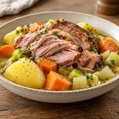 Palette de porc braisée facile en cocotte