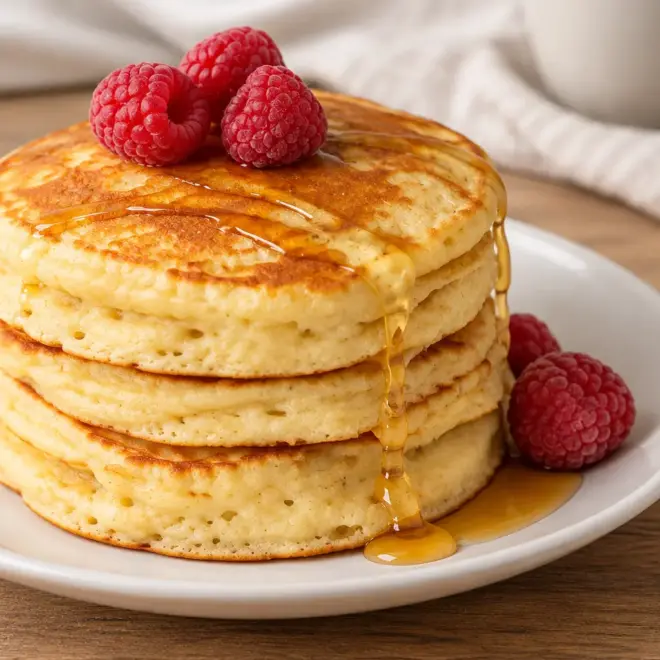 Pancakes épais faciles, dorés et moelleux