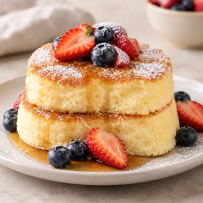 Pancakes soufflés japonais faciles et moelleux