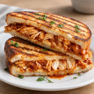Panini poulet barbecue facile et croustillant