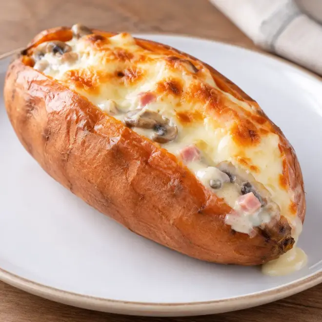 Patate douce farcie : recette gratinée facile