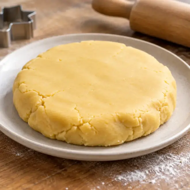 Pâte à biscuits de Noël, souple et facile à découper