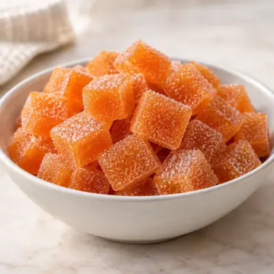 Pâte de fruits à l’orange facile et brillante