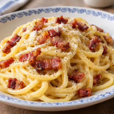 Pâtes carbonara recette crémeuse et facile