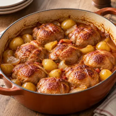 Paupiettes de porc : recette facile en cocotte