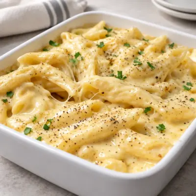 Penne crémeuses au fromage faciles et filantes