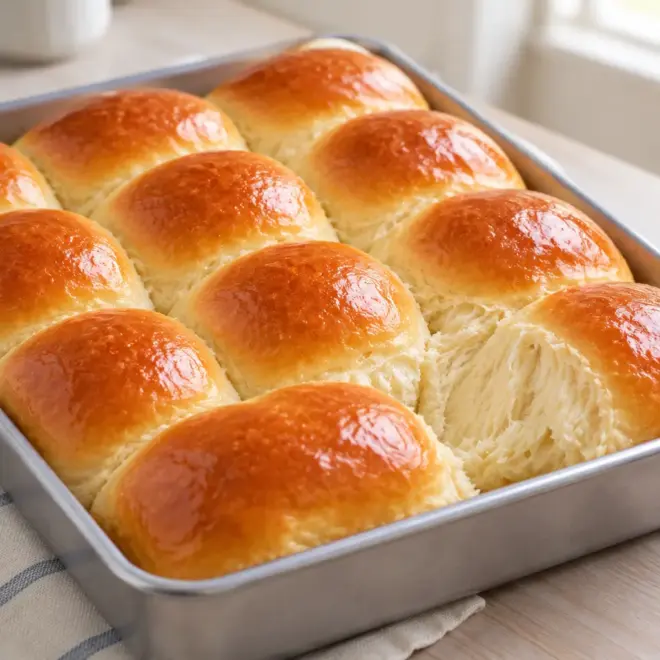 Petits pains au lait, mie filamenteuse et croûte dorée