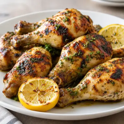 Pilons de poulet au citron faciles et dorés