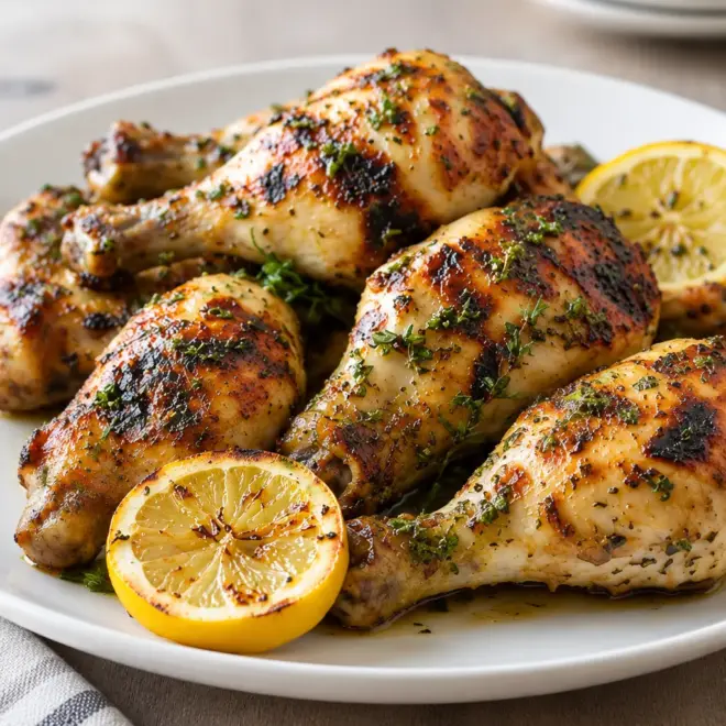 Pilons de poulet au citron faciles et dorés